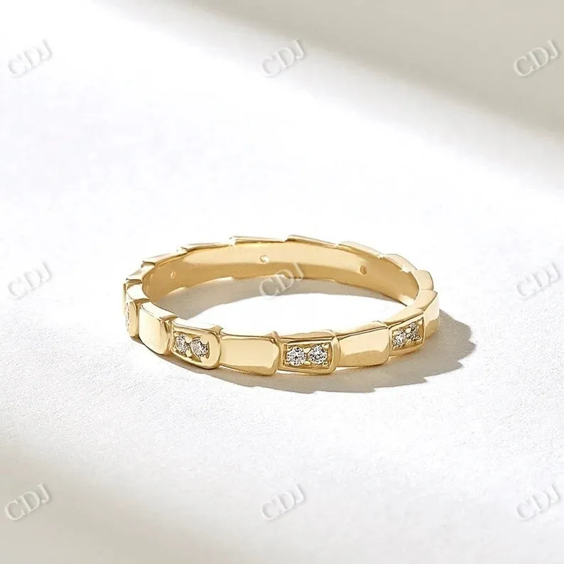 0.16CTW Unique Snake Wedding Band