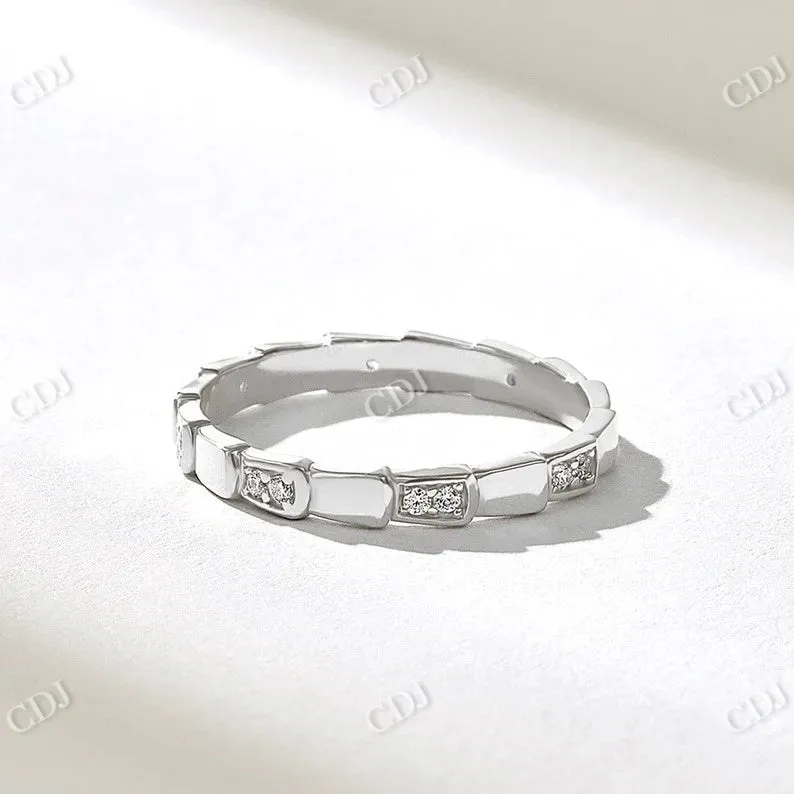 0.16CTW Unique Snake Wedding Band