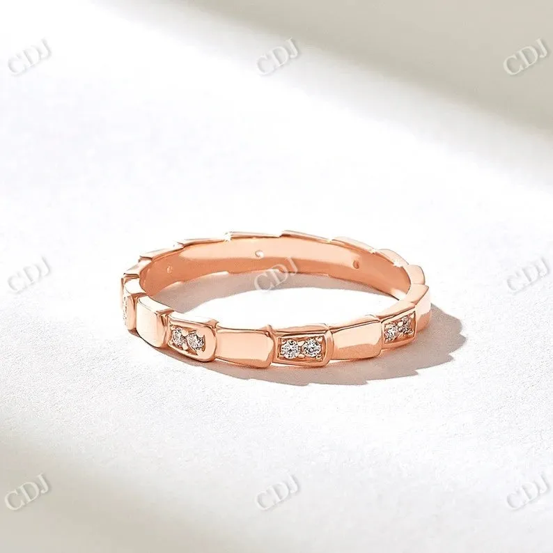 0.16CTW Unique Snake Wedding Band