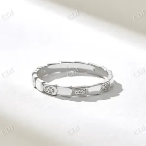 0.16CTW Unique Snake Wedding Band