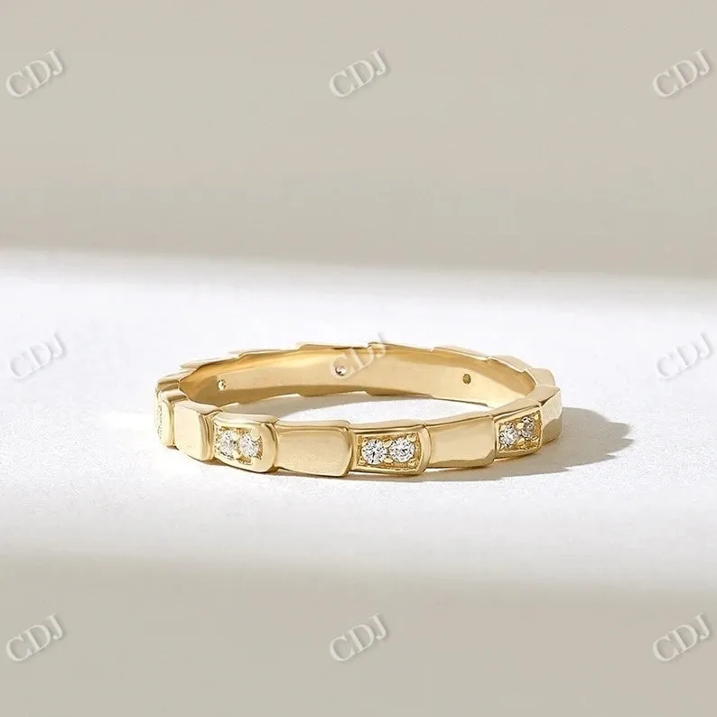 0.16CTW Unique Snake Wedding Band