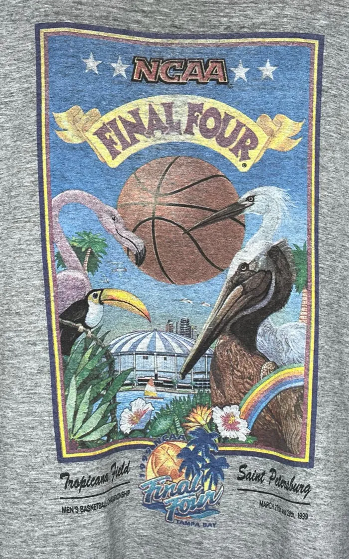 1999 NCAA Final Four Grey T-Shirt: XL