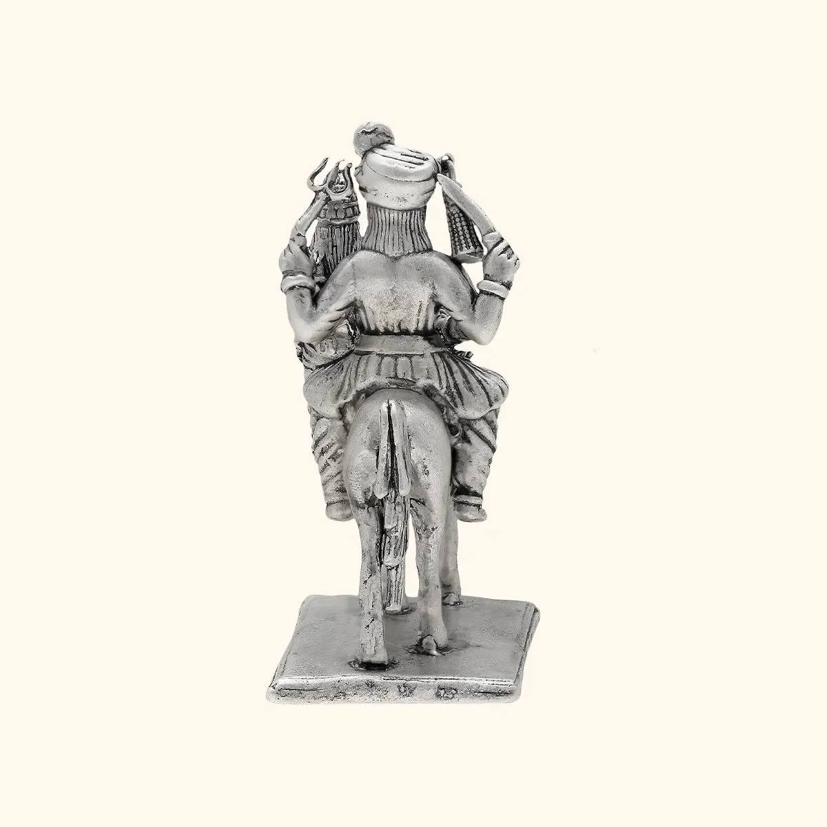 925 Antique Silver Matte Khandoba Idol