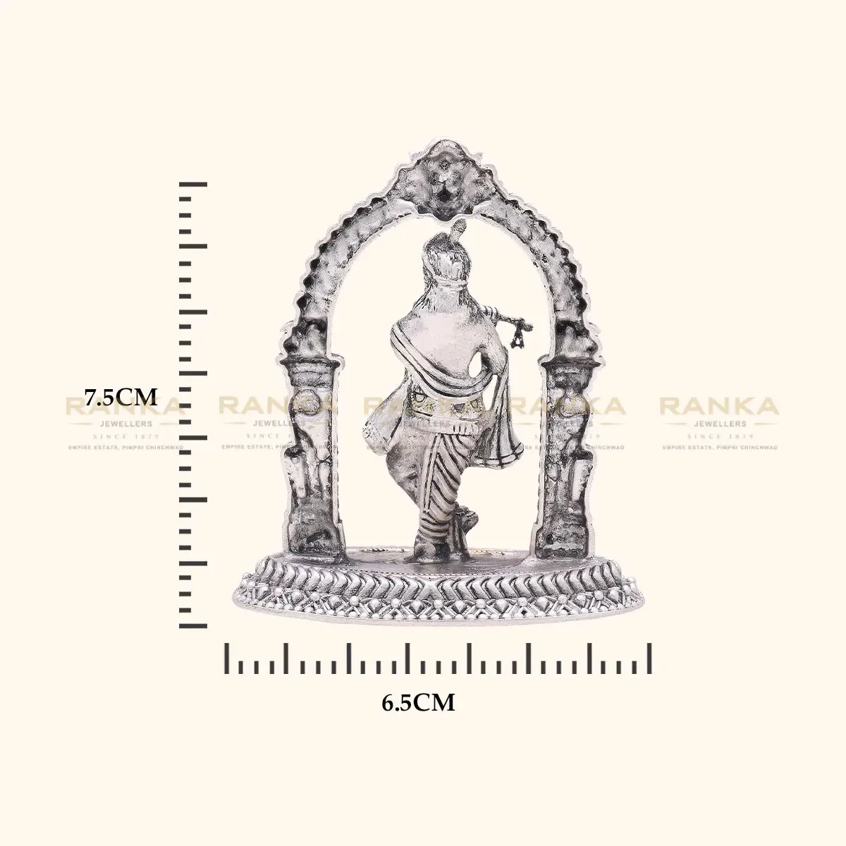 925 Silver Antique Shri Krishna Idol