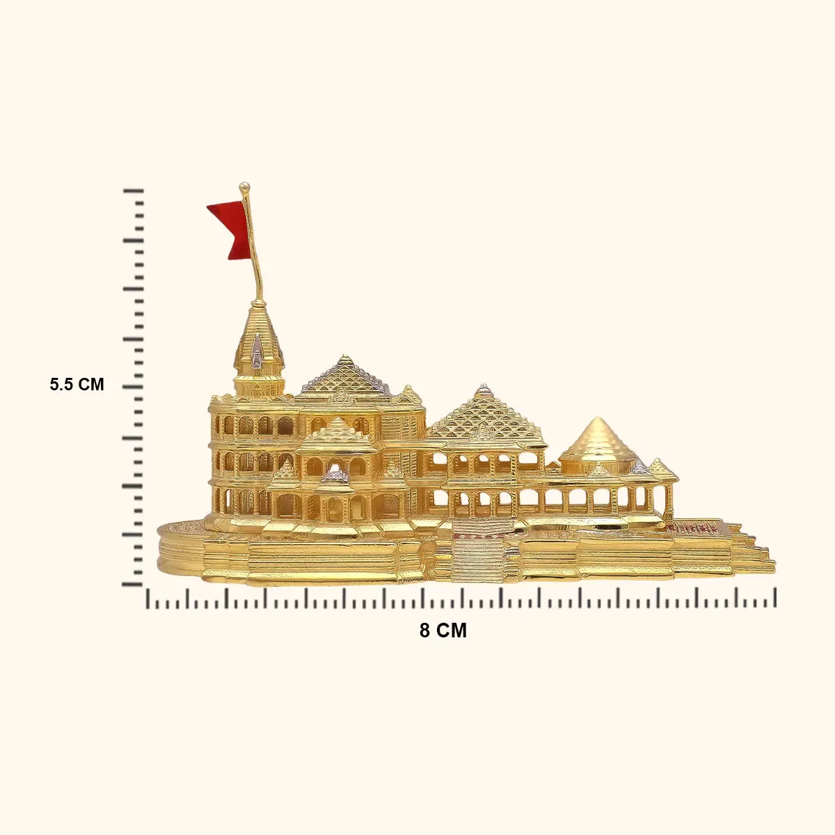 925 Silver Ayodhya Ram Mandir Gold plated