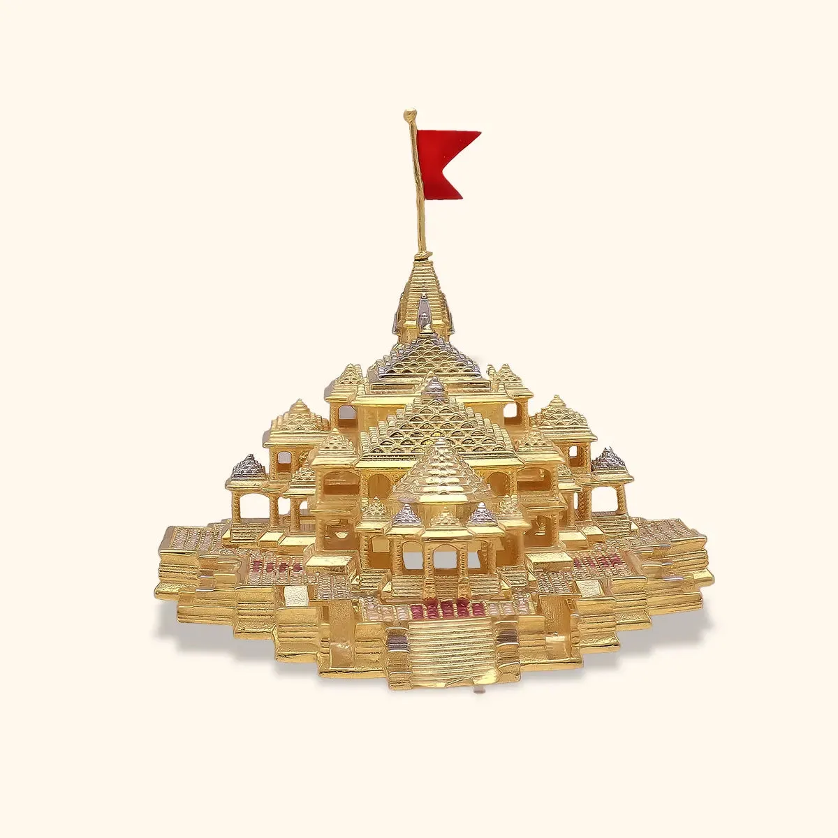 925 Silver Ayodhya Ram Mandir Gold plated