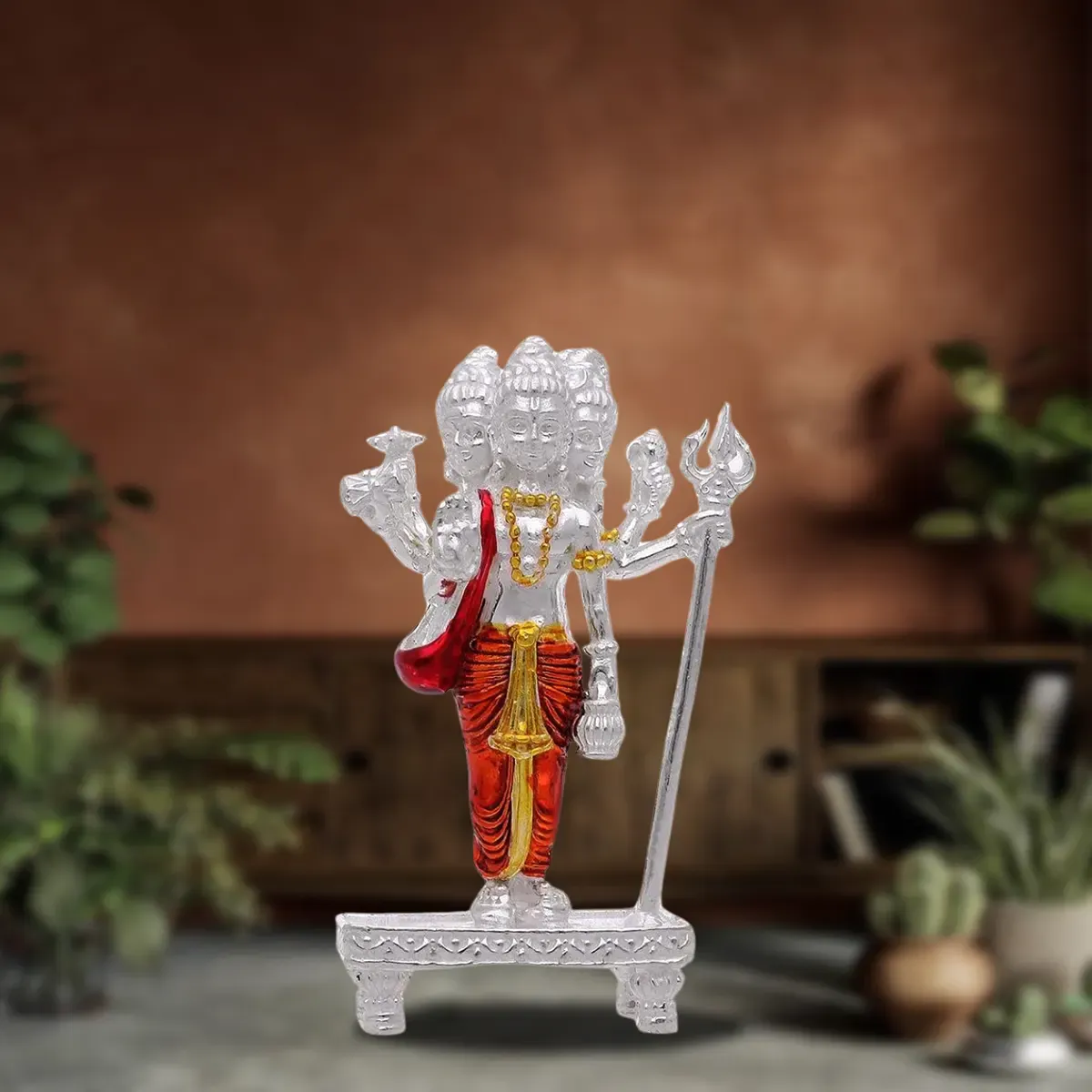 925 Silver Dattatreya Idol