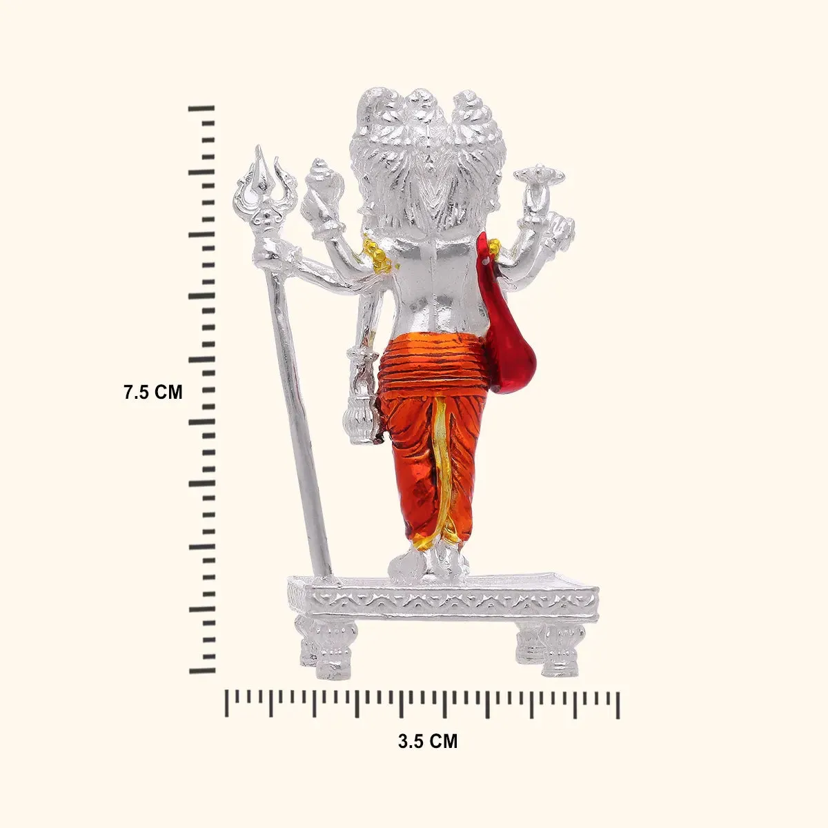 925 Silver Dattatreya Idol