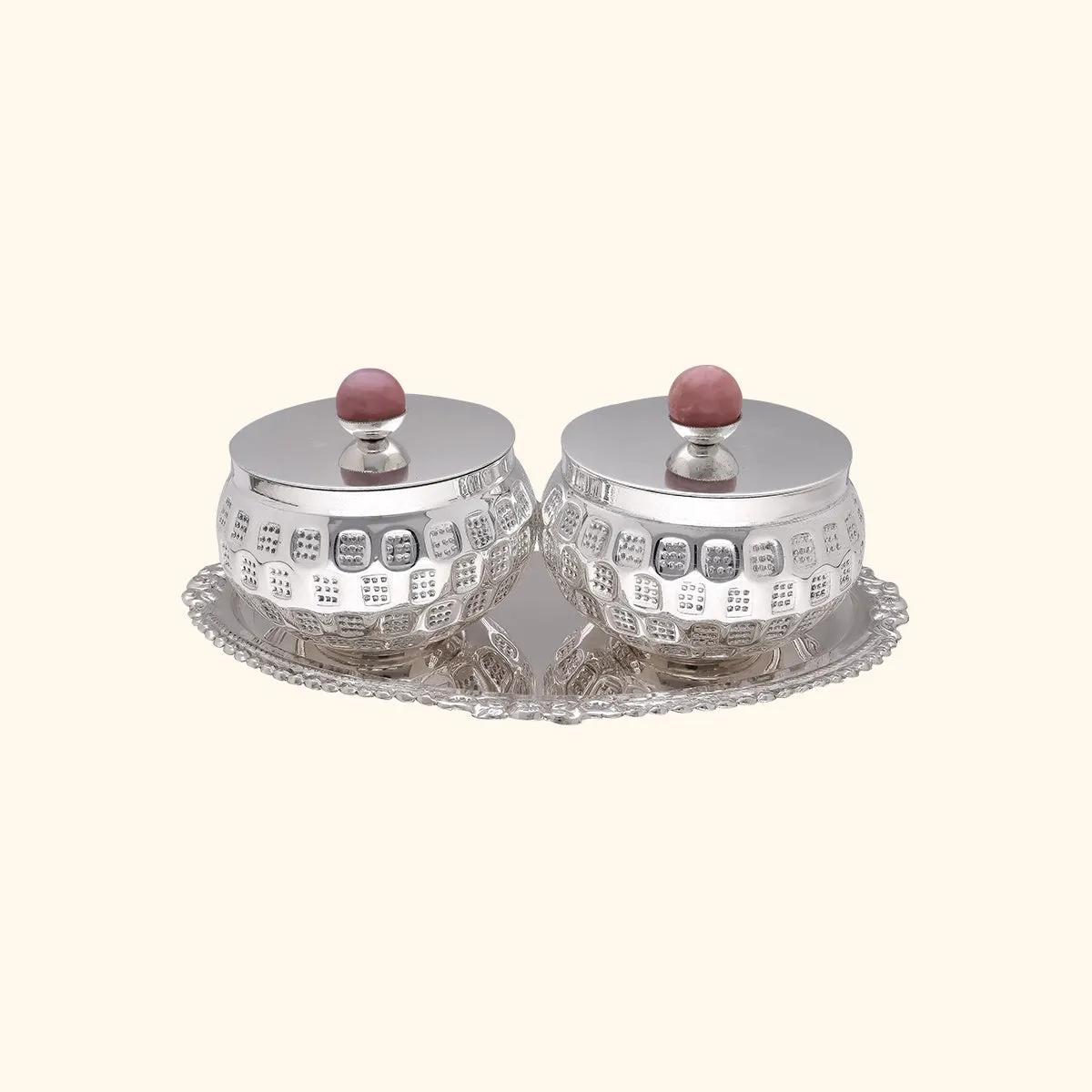 925 Silver Exquisite Bowl and Tray