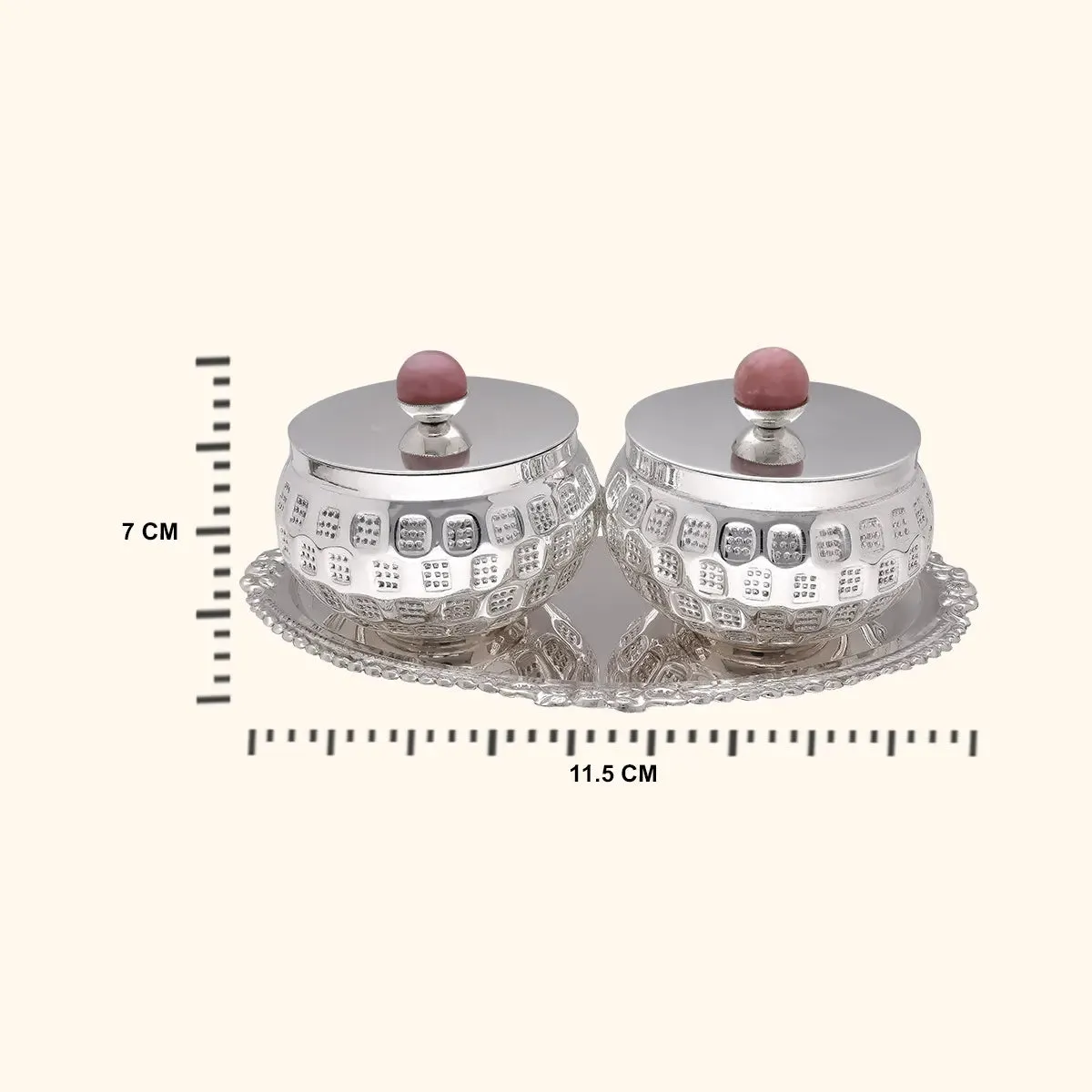 925 Silver Exquisite Bowl and Tray
