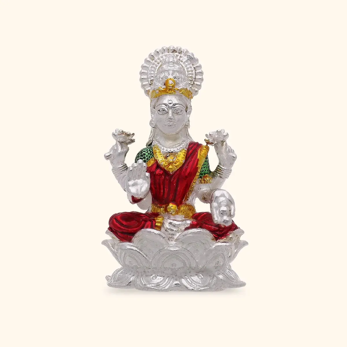 925 Silver Lord Laxmi Ji Idol