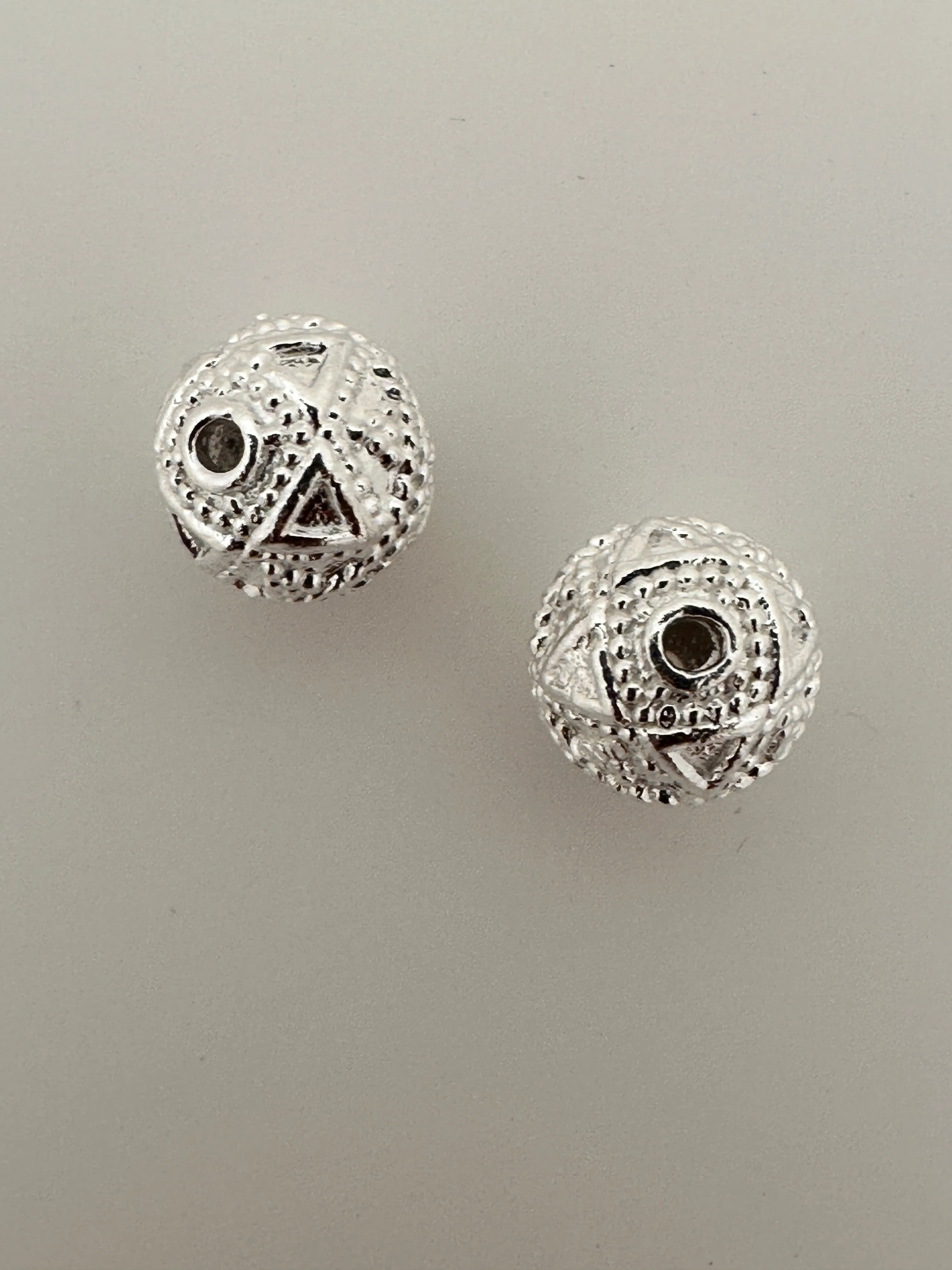 925 Sterling Silver Beads | Round Beads | 2Pcs. Per Pack | Silver Bead | Sizes: 10mm. #B35SS