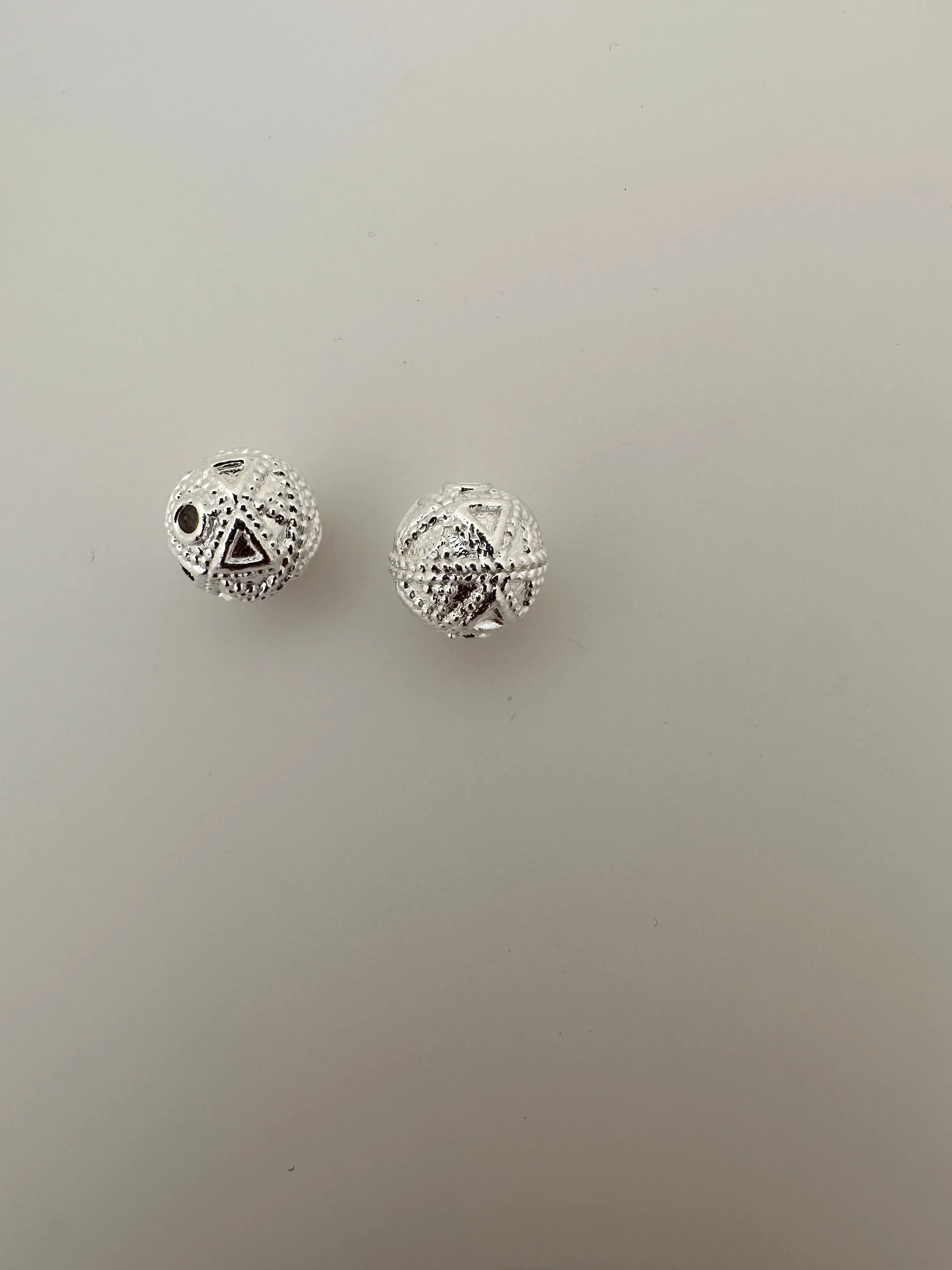 925 Sterling Silver Beads | Round Beads | 2Pcs. Per Pack | Silver Bead | Sizes: 10mm. #B35SS
