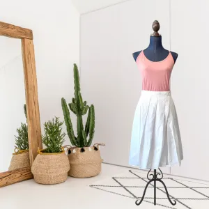 A Line Pleated Skirt