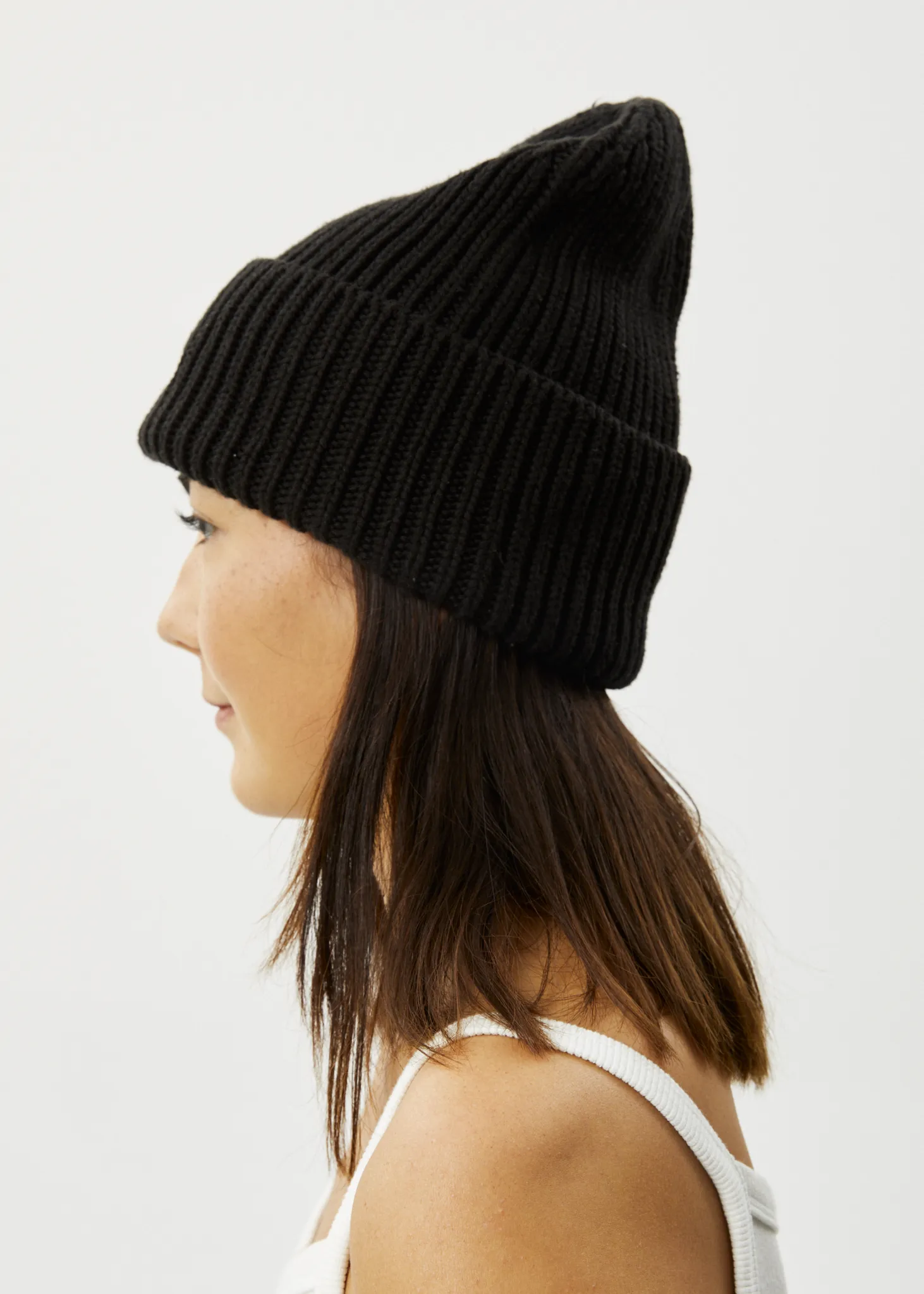 AFENDS Unisex Day Dream - Ribbed Beanie - Black