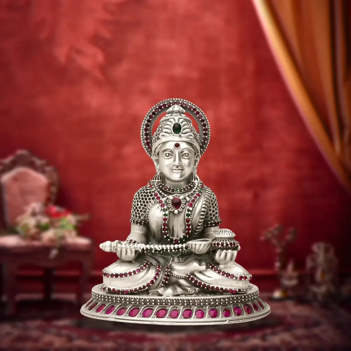 Annapurna Devi 925 Silver Idol