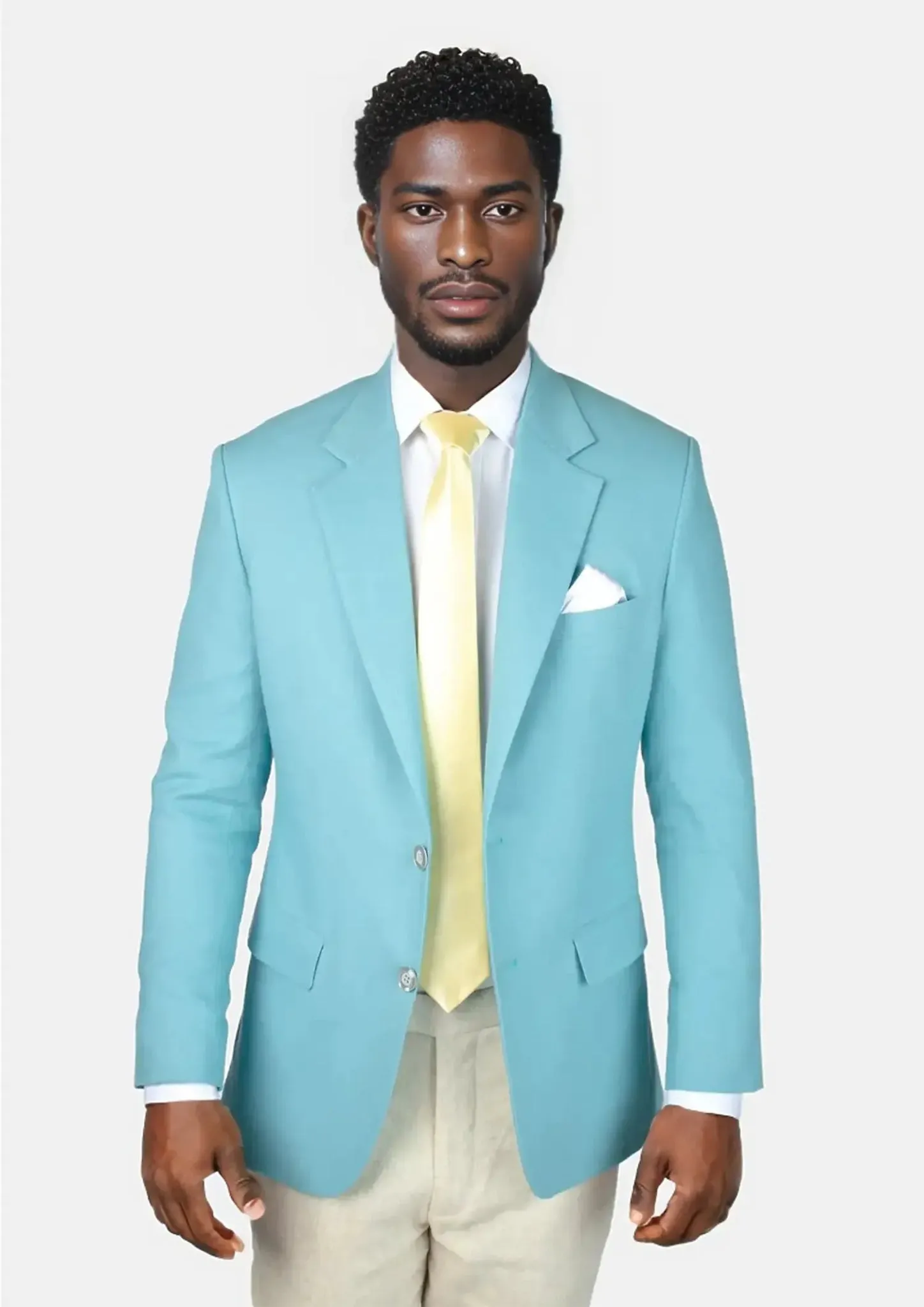 Astor Capri Blue Linen Blend Jacket