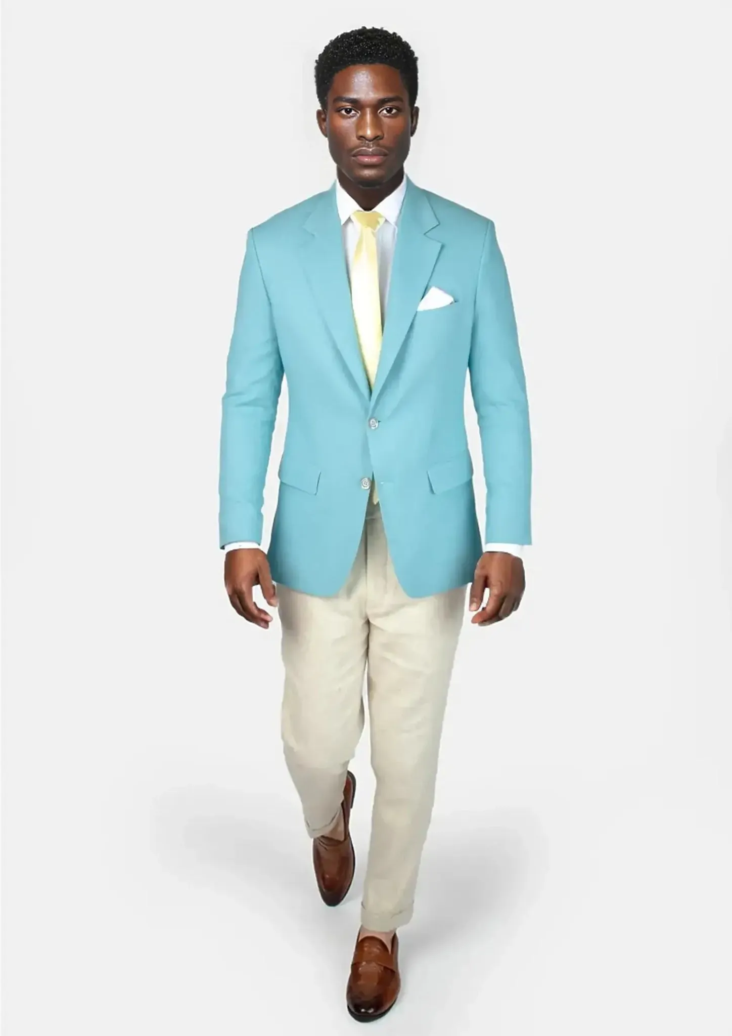 Astor Capri Blue Linen Blend Jacket