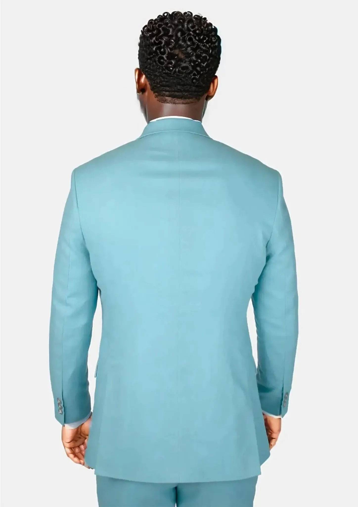 Astor Capri Blue Linen Blend Suit