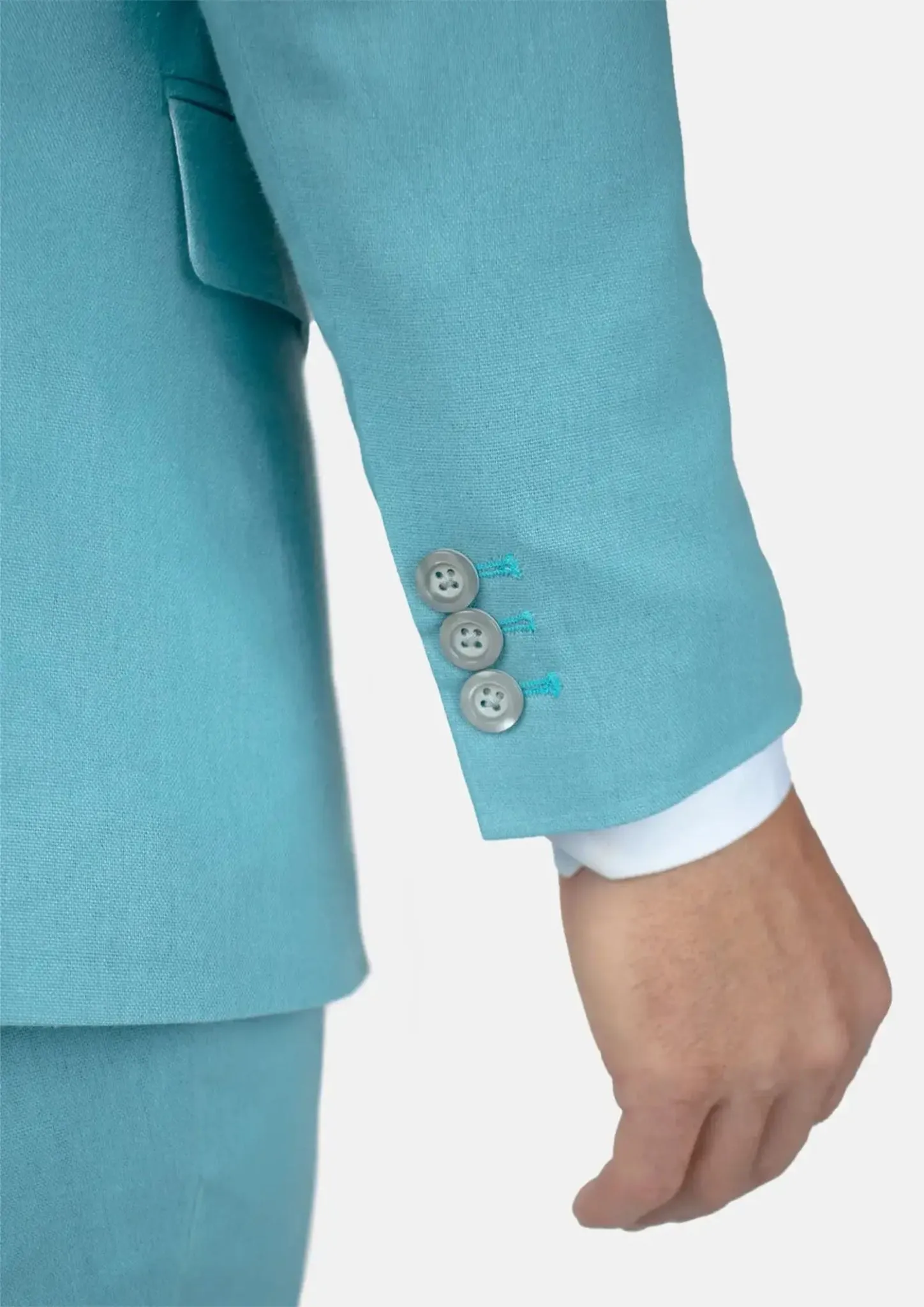 Astor Capri Blue Linen Blend Suit