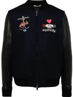Bead-logo Detailing Jacket