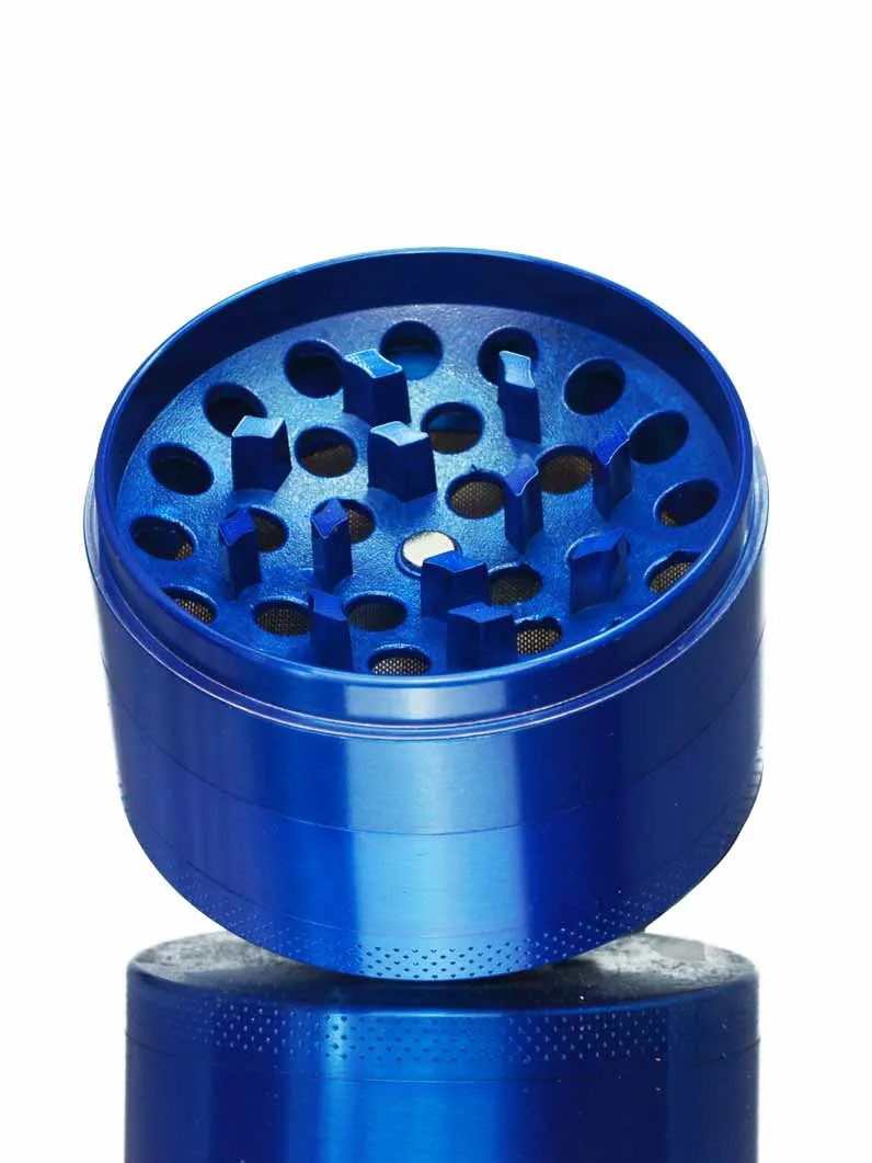 Blue Aluminum Grinder - 4 Piece
