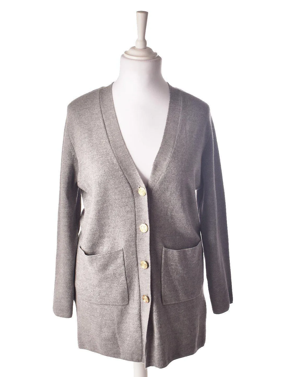 Cardigan i Uld Blanding