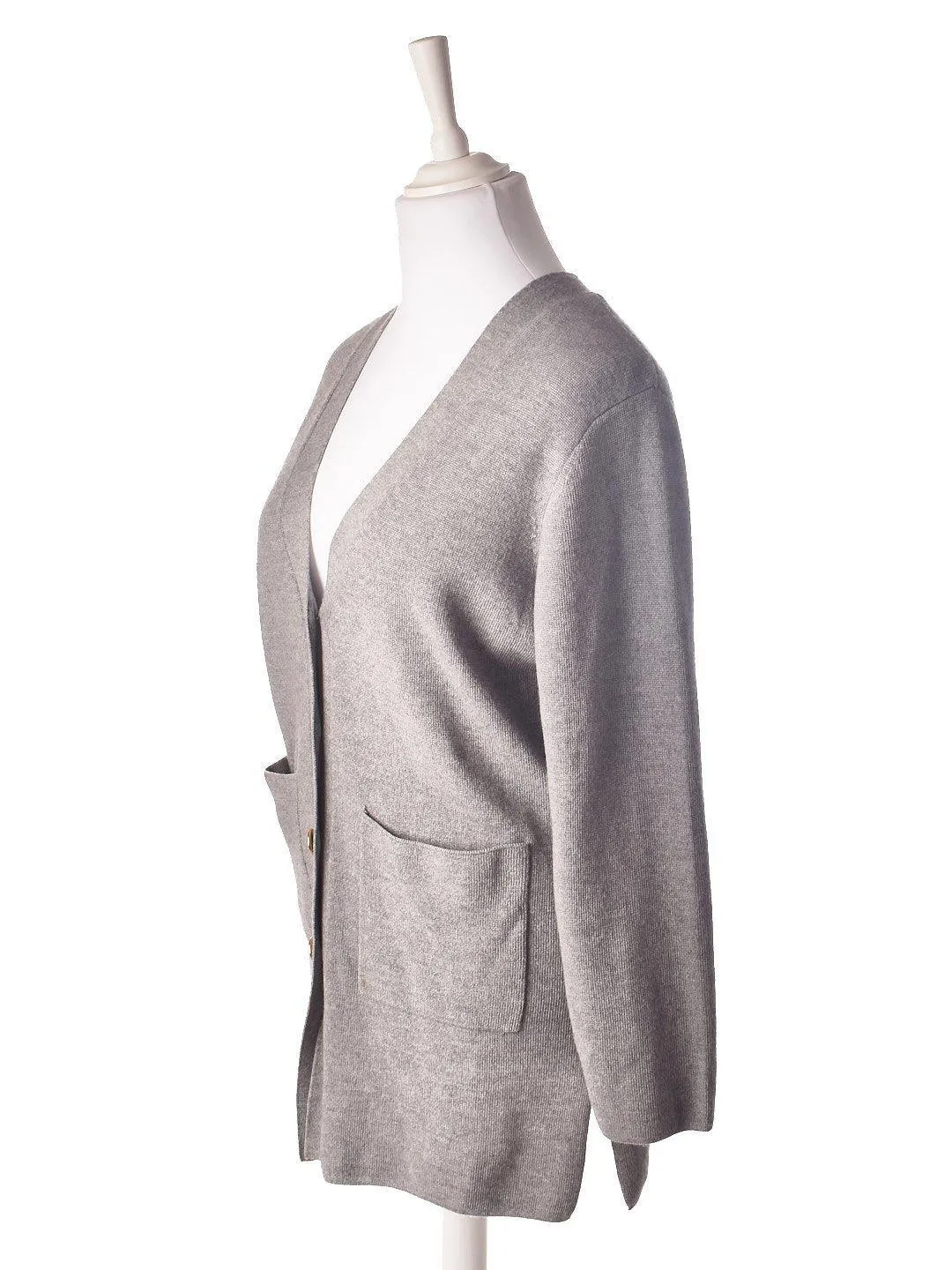 Cardigan i Uld Blanding