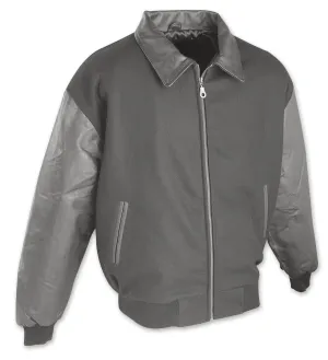 Casual Wool & Leather Jacket #5531
