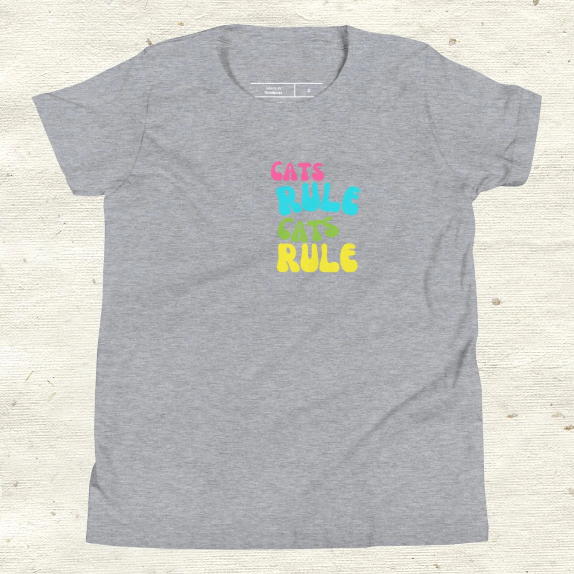 Cats Rule Youth Short Sleeve T-Shirt