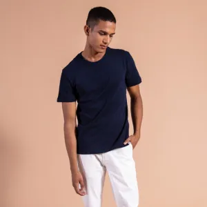Celestial Sky Midnight Blue Round Neck T-shirt