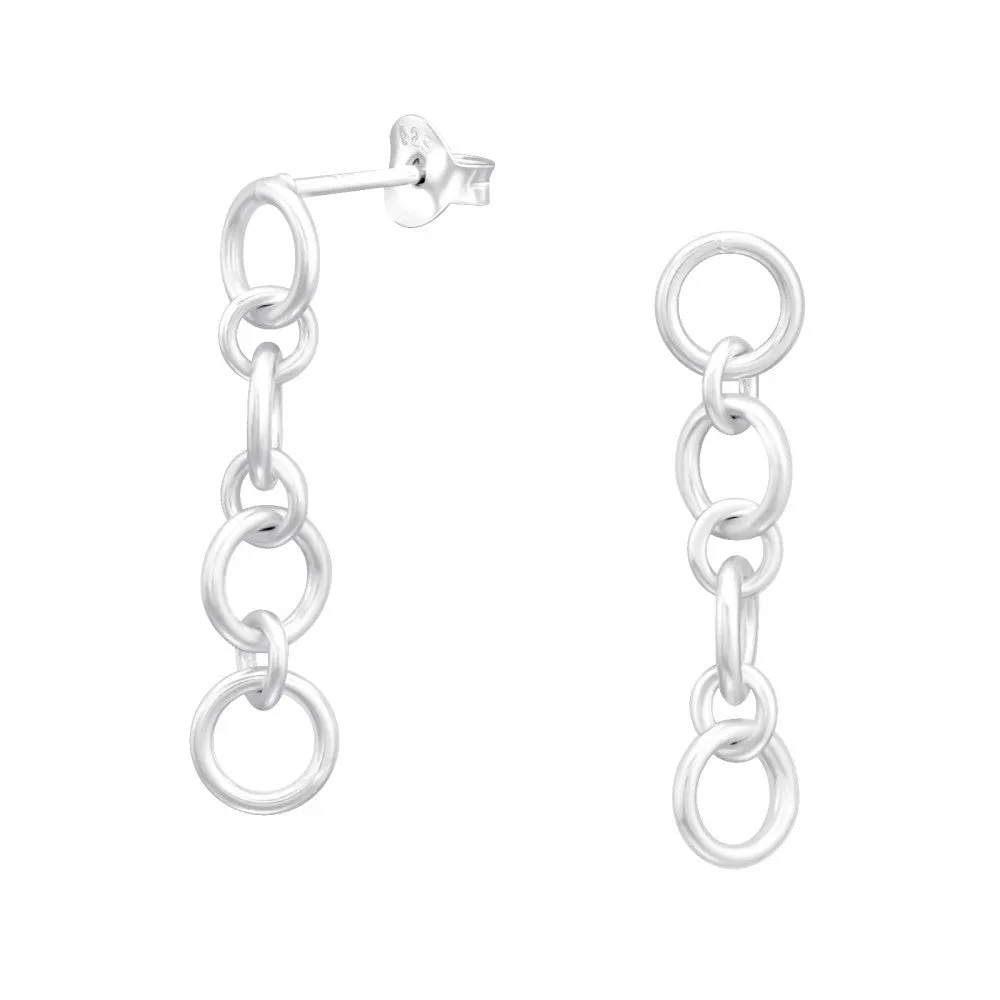 Chain Links Drop Earrings