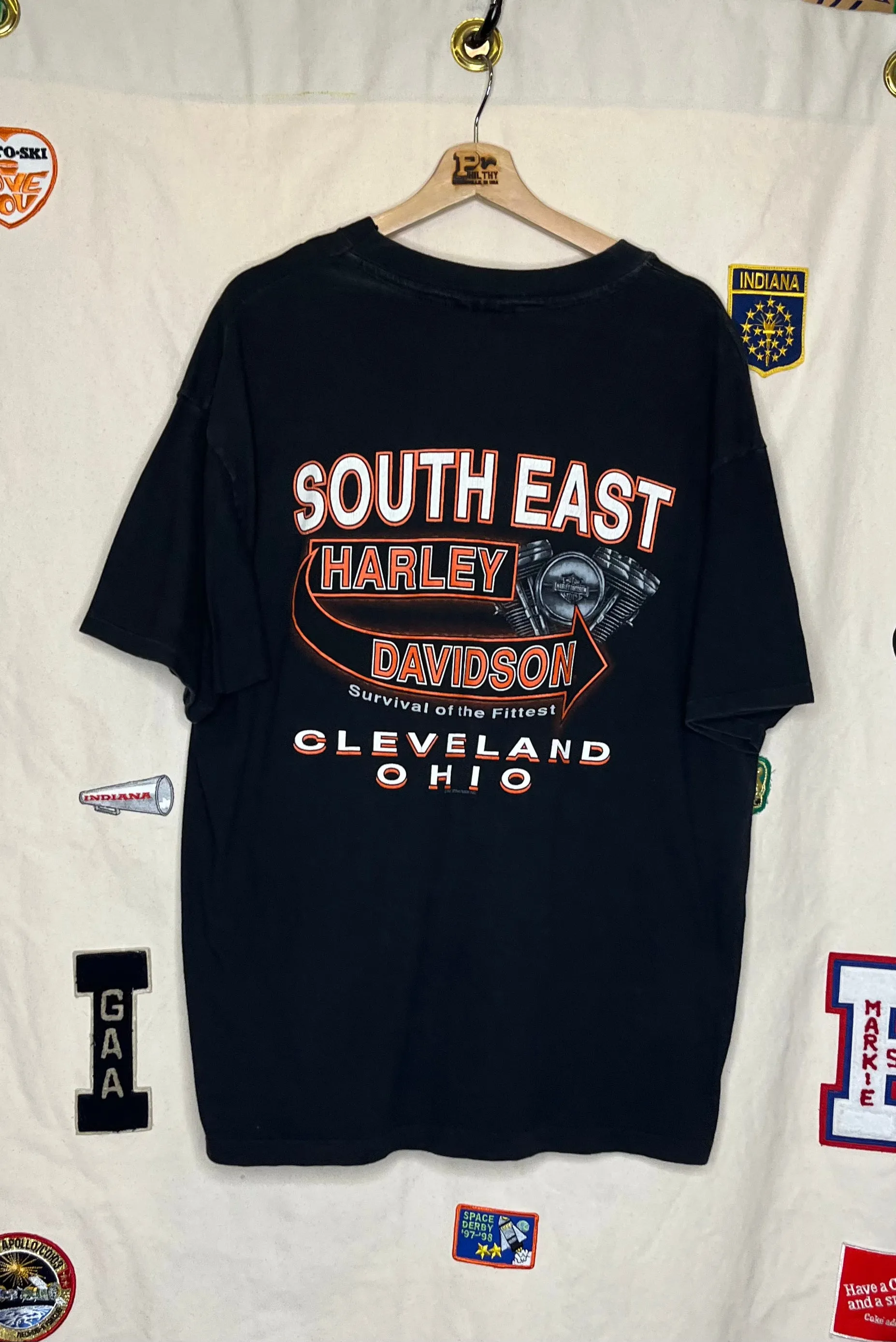 Cleveland Ohio Harley-Davidson Double-Sided T-Shirt: XL