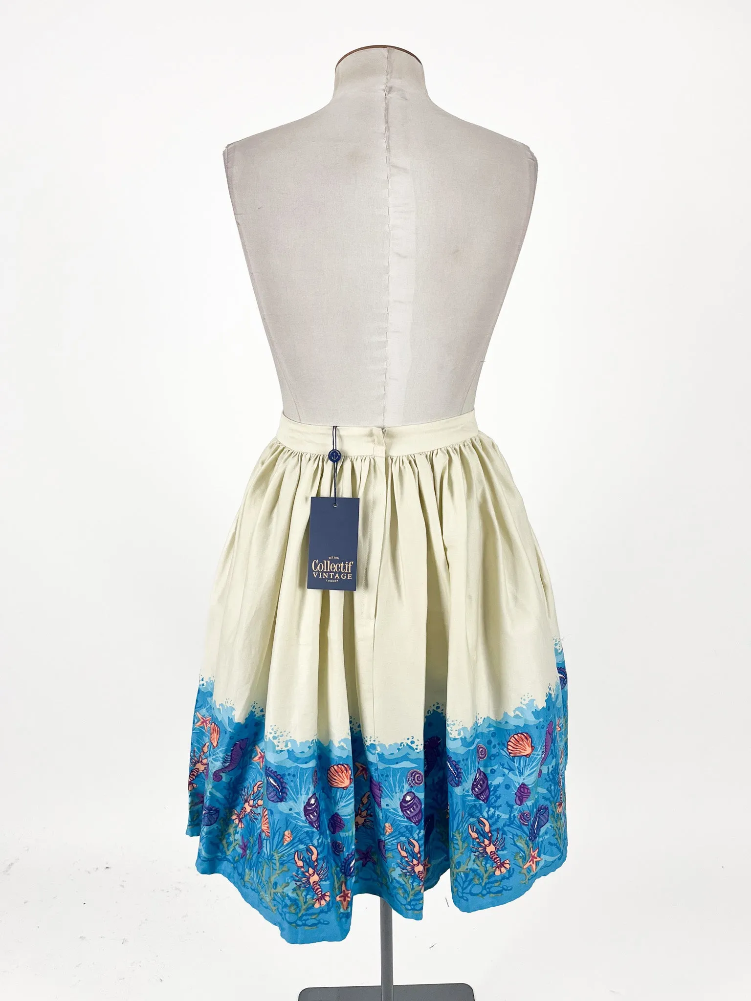 Collectif Vintage London | Multicoloured Casual Skirt | Size 10