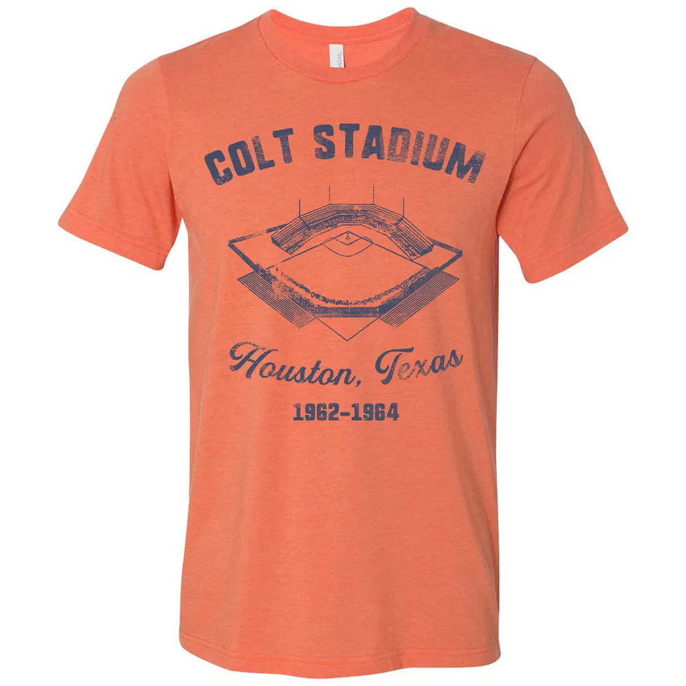 Colt Stadium T Shirt | Colt Stadium Heather Orange T Shirt