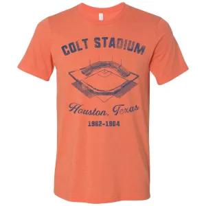 Colt Stadium T Shirt | Colt Stadium Heather Orange T Shirt