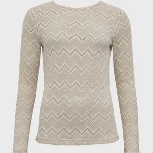 Costa Mani Sand Zig Zag Blouse