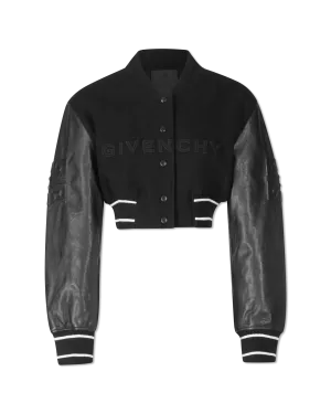 Cropped Bomber Jacket