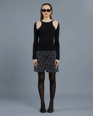 Cut-Out Ribbed Top