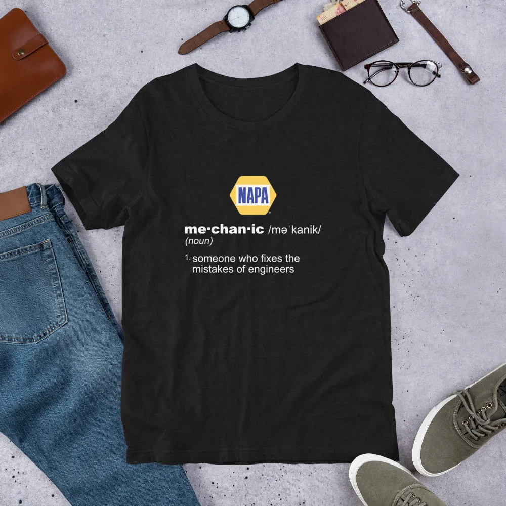 Definition Of A Mechanic Unisex T-shirt