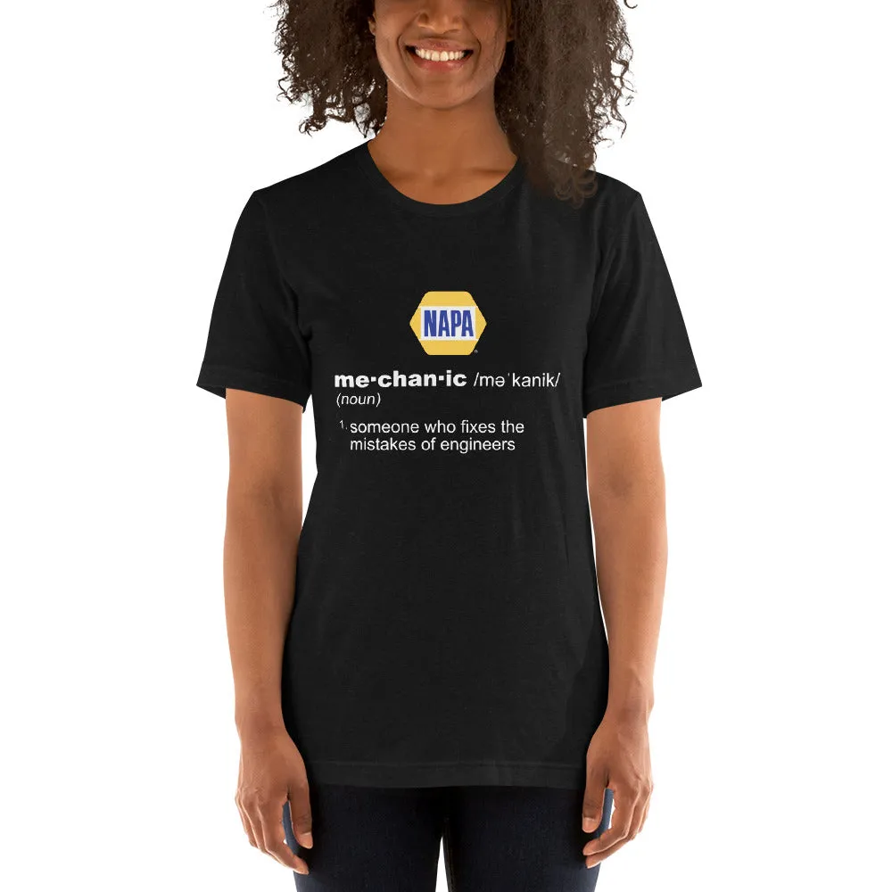 Definition Of A Mechanic Unisex T-shirt