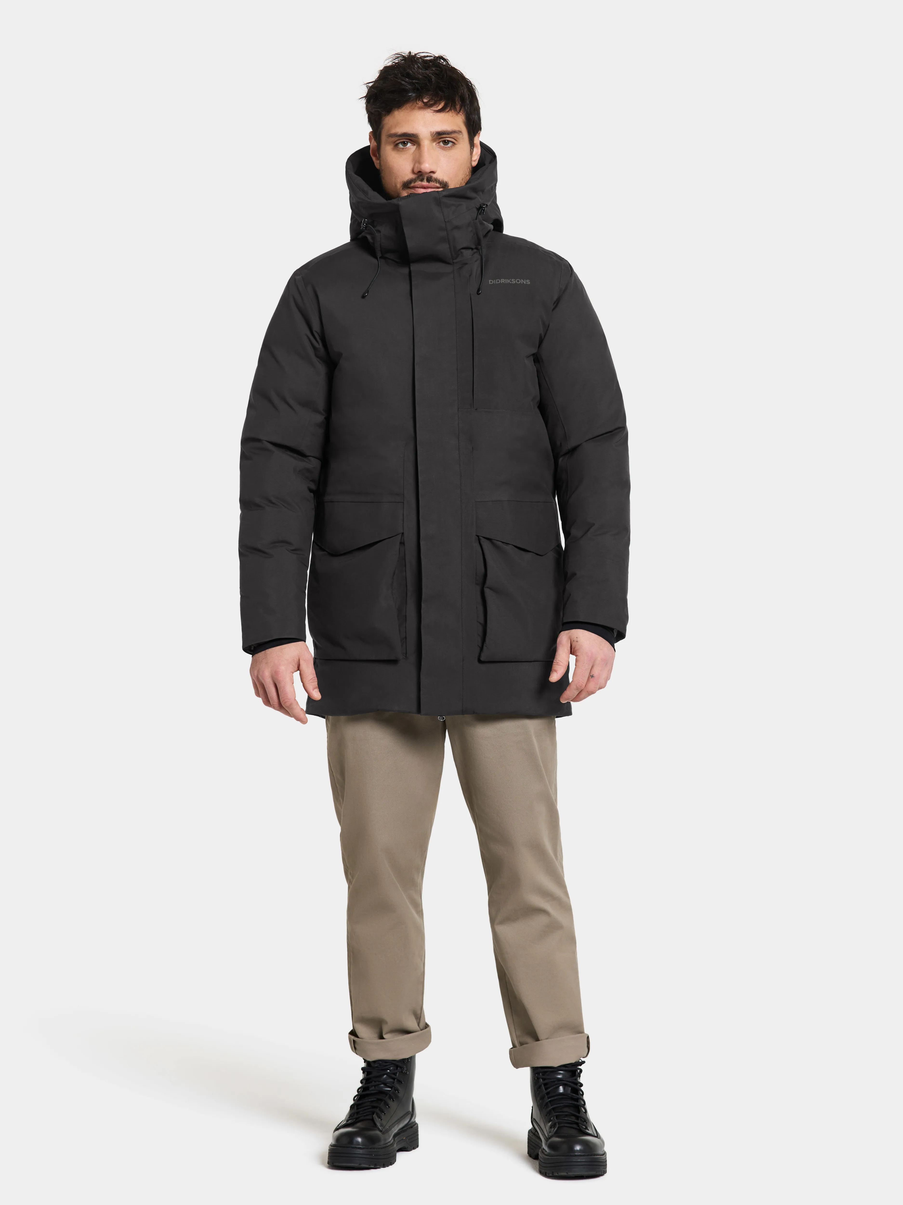 Didriksons Men&#x27;s Akilles Parka Black | Buy Didriksons Men&#x27;s Akilles Parka Black here | Outnorth