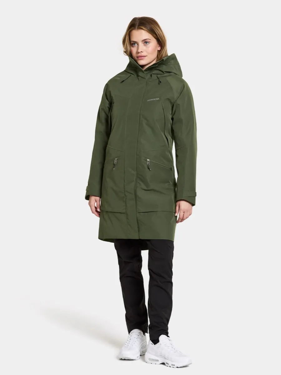 Didriksons Women&#x27;s Ilma Parka 8 Deep Green | Buy Didriksons Women&#x27;s Ilma Parka 8 Deep Green here | Outnorth