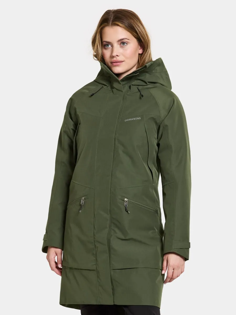 Didriksons Women&#x27;s Ilma Parka 8 Deep Green | Buy Didriksons Women&#x27;s Ilma Parka 8 Deep Green here | Outnorth