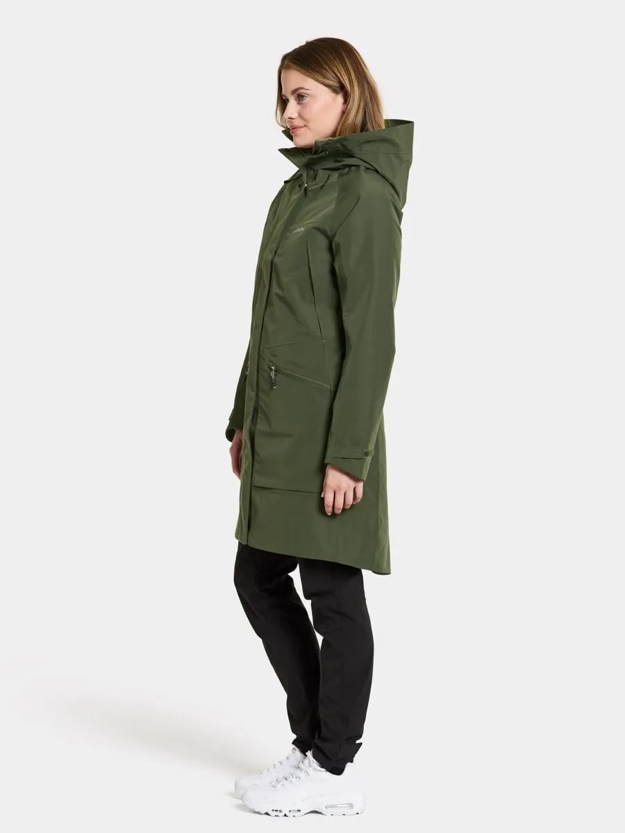 Didriksons Women&#x27;s Ilma Parka 8 Deep Green | Buy Didriksons Women&#x27;s Ilma Parka 8 Deep Green here | Outnorth