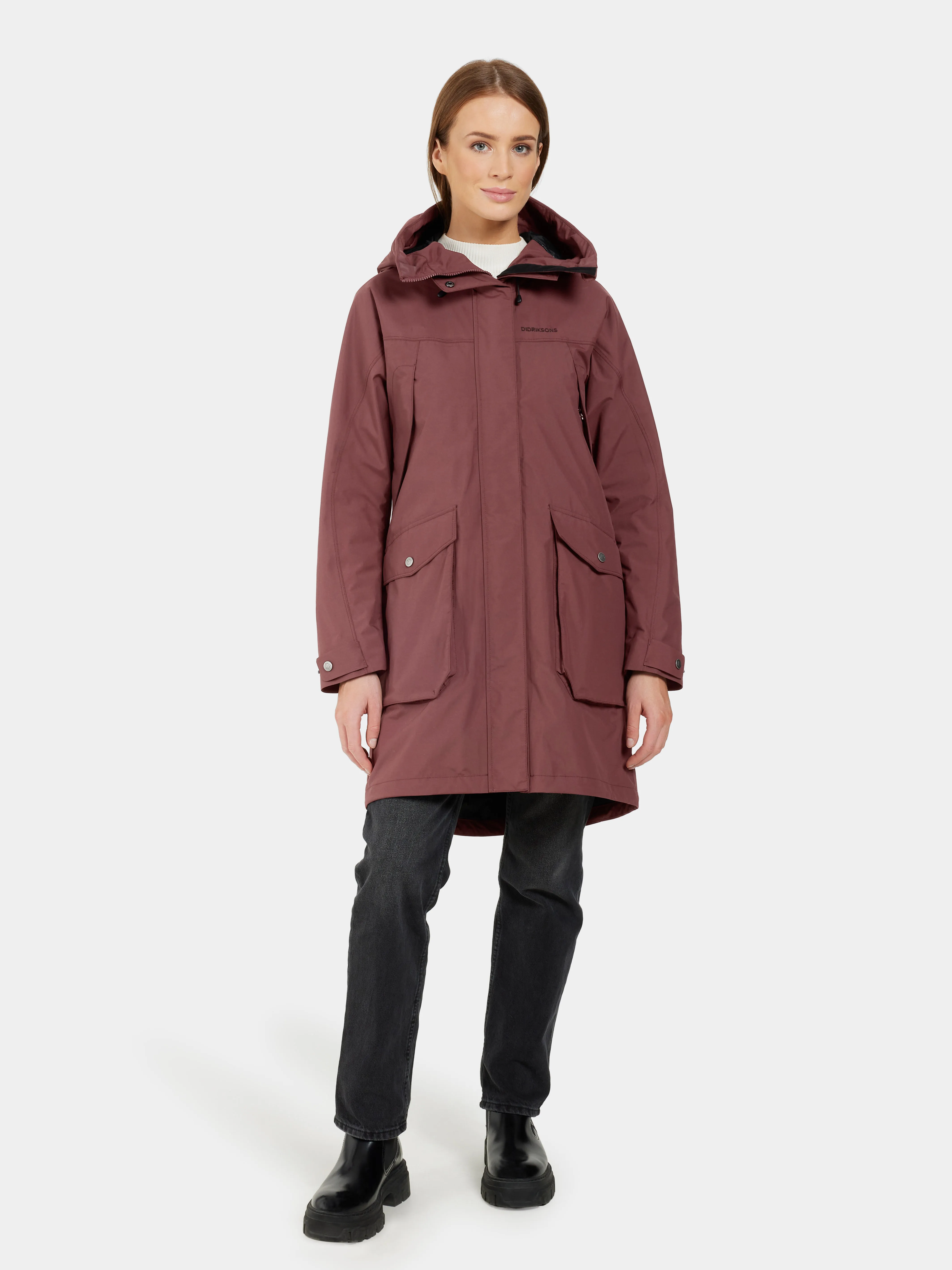 Didriksons Women&#x27;s Thelma Parka 10 Old Rust | Buy Didriksons Women&#x27;s Thelma Parka 10 Old Rust here | Outnorth