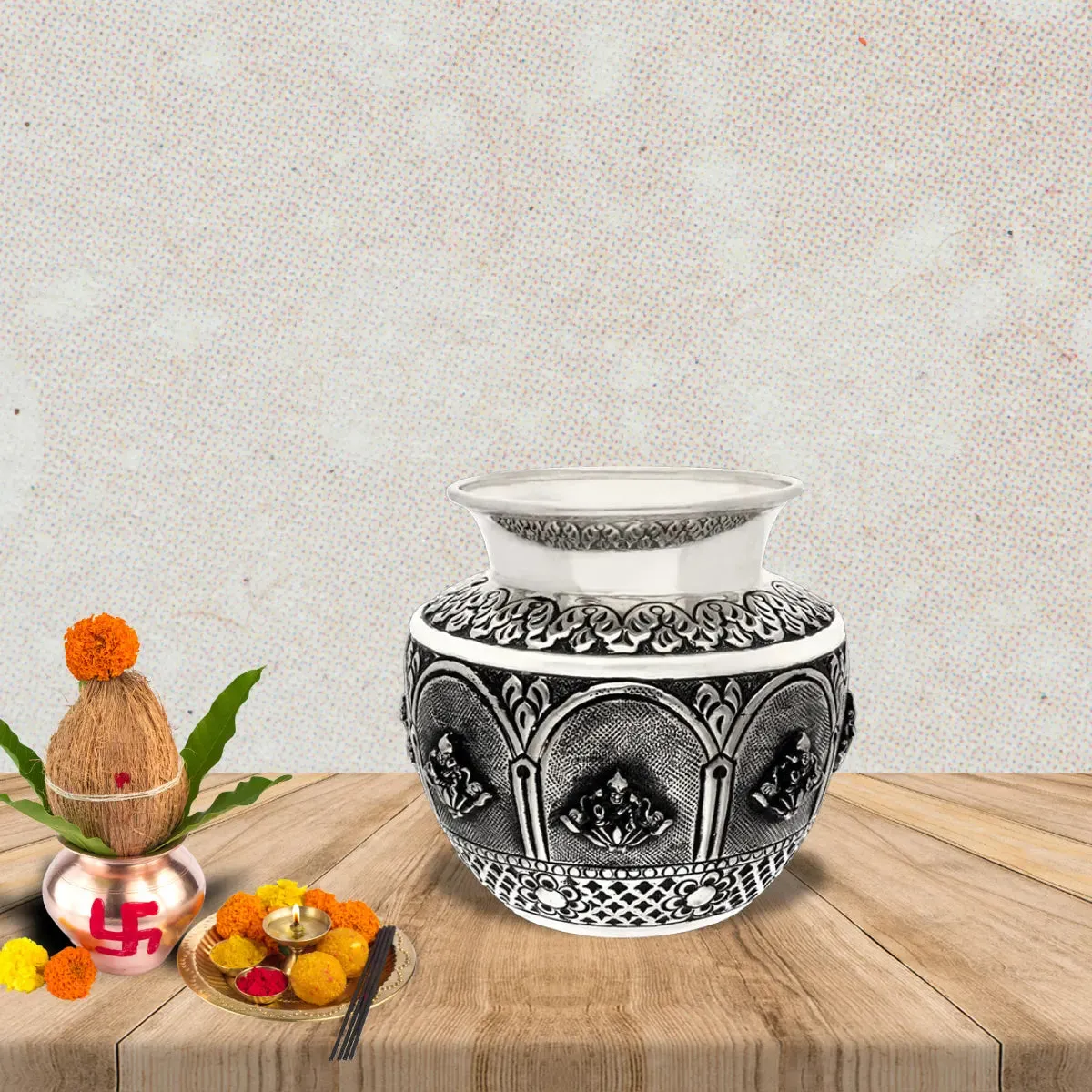Elegant Antique Silver Kalash