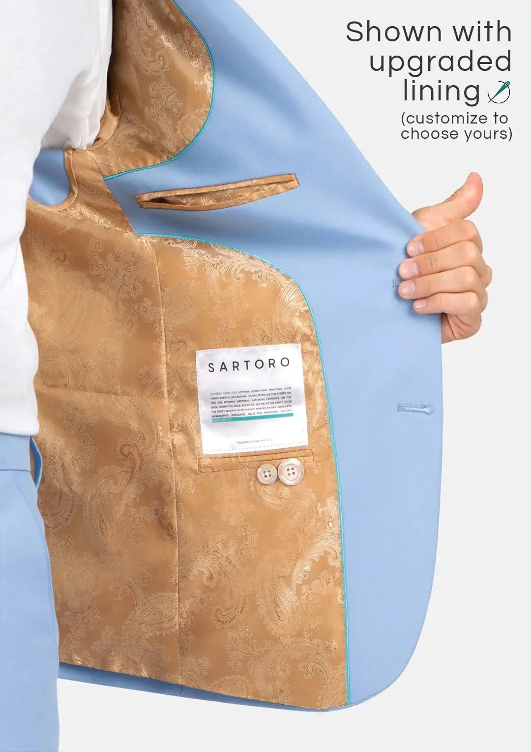 Ellis Icy Blue Stretch Jacket