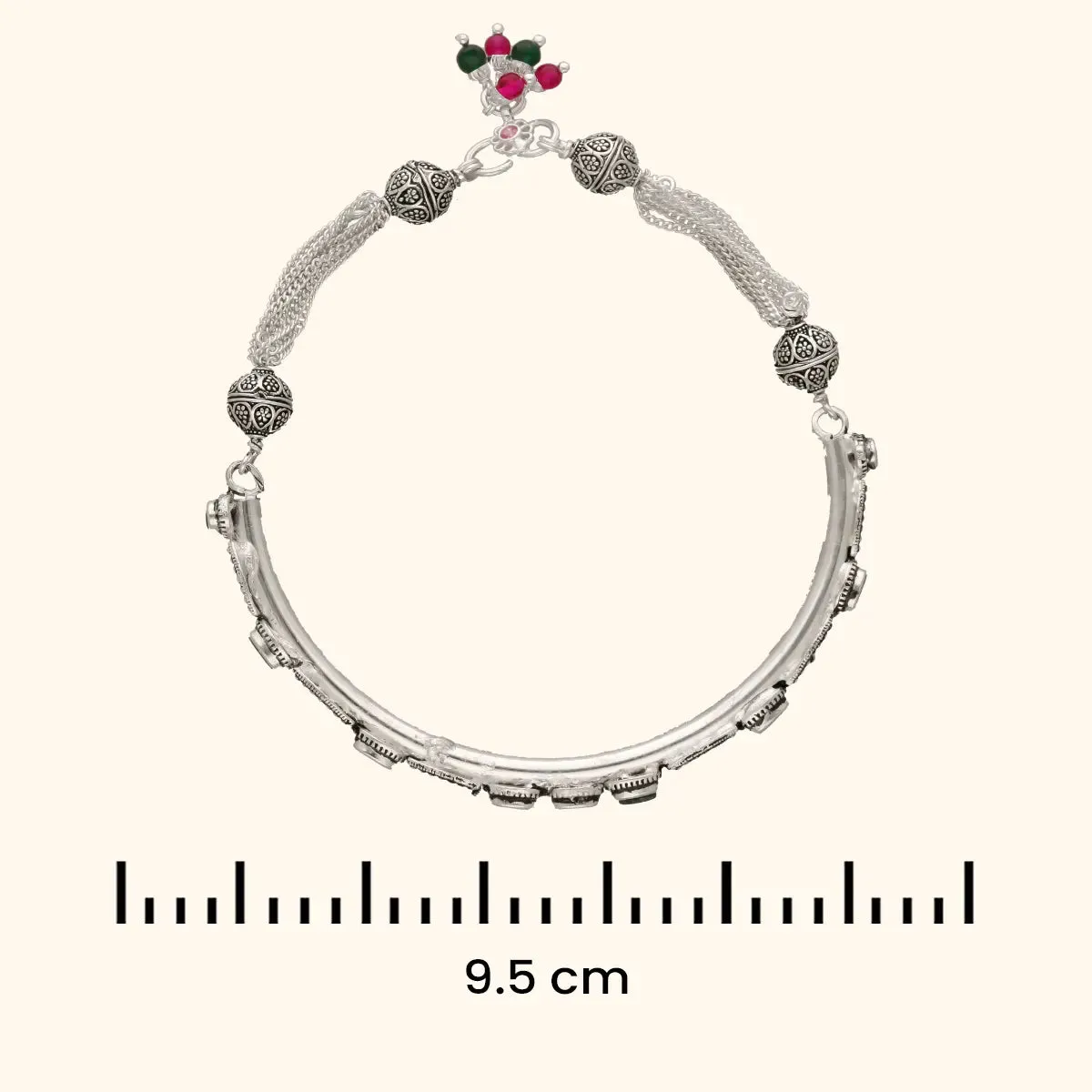 Fancy Trending Antique 925 Silver Anklet/ Payal for Women