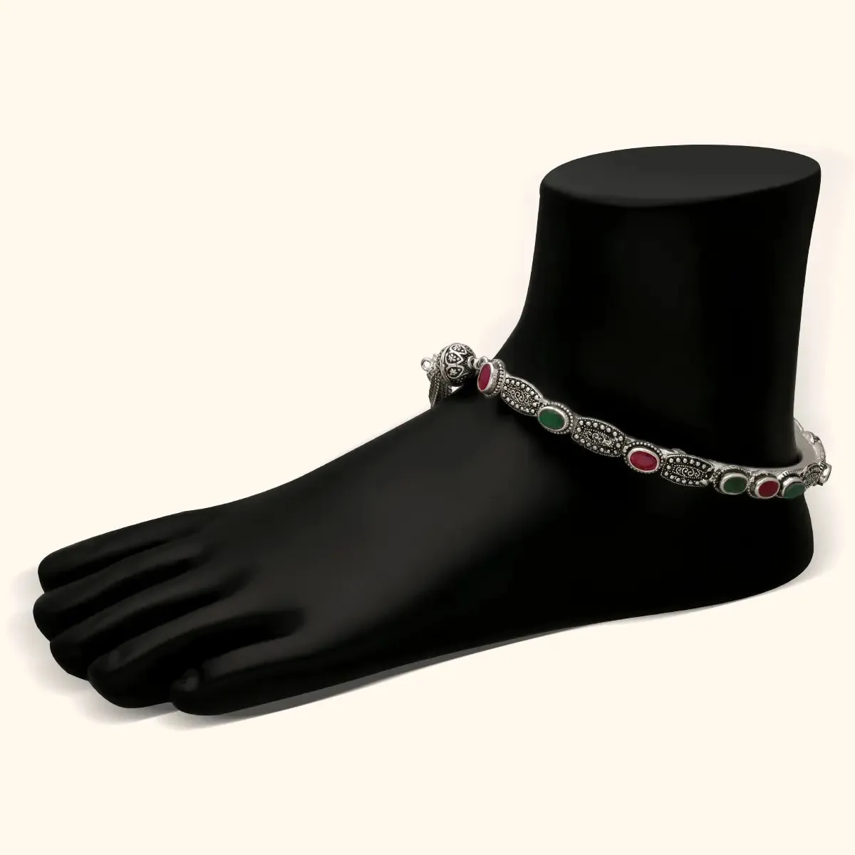 Fancy Trending Antique 925 Silver Anklet/ Payal for Women